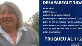 Lucia, la mujer de 84 años desaparecida en Mont-ras / MOSSOS