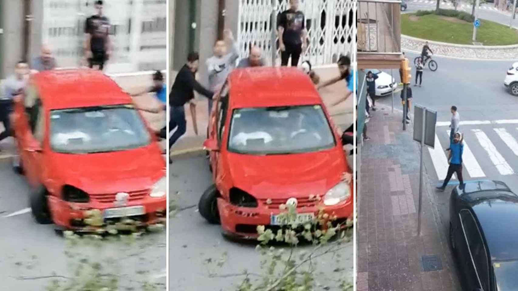 Imágenes del accidente de coche en Manlleu y las amenazas a los testigos / CG