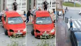 Imágenes del accidente de coche en Manlleu y las amenazas a los testigos / CG