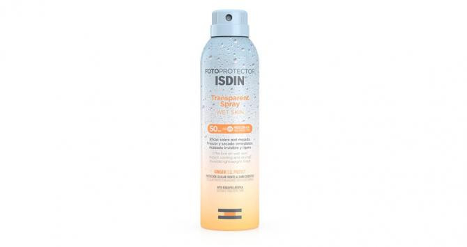 Fotoprotector ISDIN Transparent Spray Wet Skin SPF 50, SPF 30