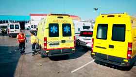 Ambulancias de Tenorio, en una de las bases de la firma andaluza / Cedida