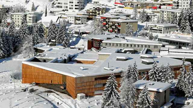 Imagen de archivo de uno de los recintos de Davos donde se celebra el foro económico anual.