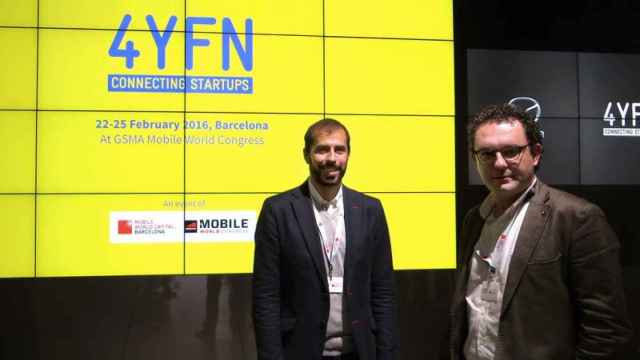 Aleix Valls (derecha), director de la Mobile World Capital Barcelona, y Esteban Redolfi, director ejecutivo del 4YFN