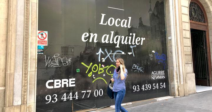 Imagen del 'local maldito' de Paseo de Gràcia de Barcelona, la nueva tienda de Boggi Milano / CG