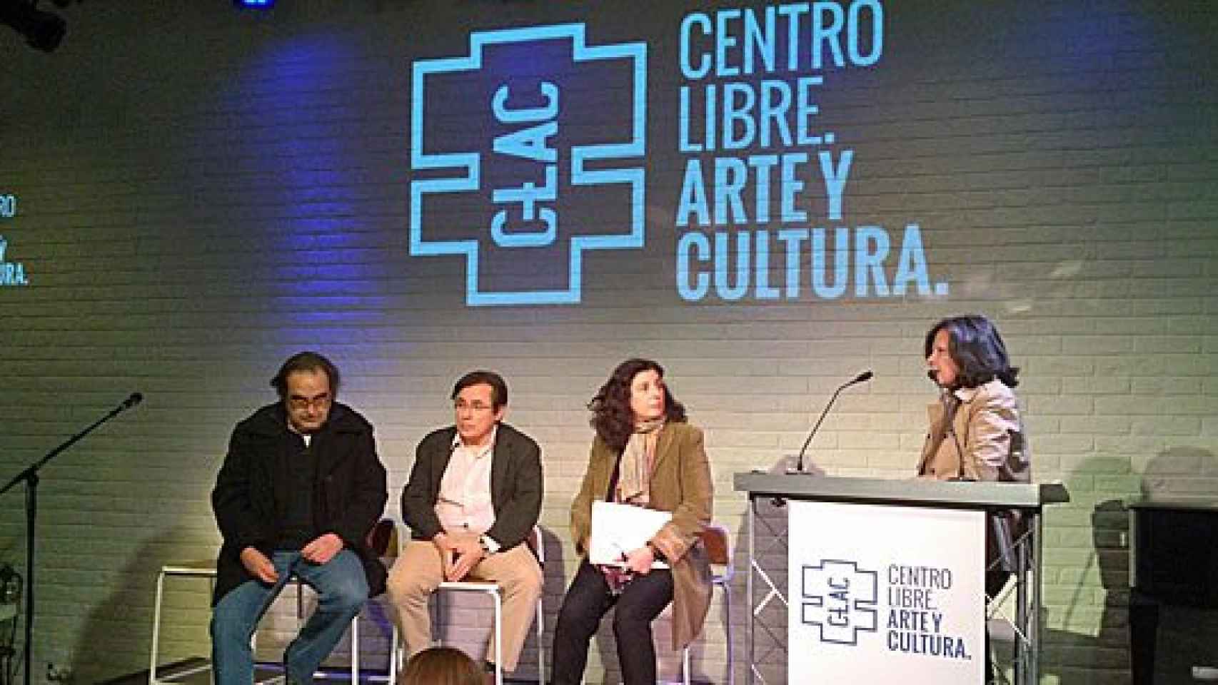 Ramón de España, Félix Ovejero, Miriam Tey y Ana Nuño, durante la presentación del Centro Libre de Arte y Cultura (CLAC)