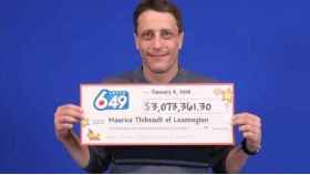 Maurice Thibeault, el ganador del premio de la lotería / REDES