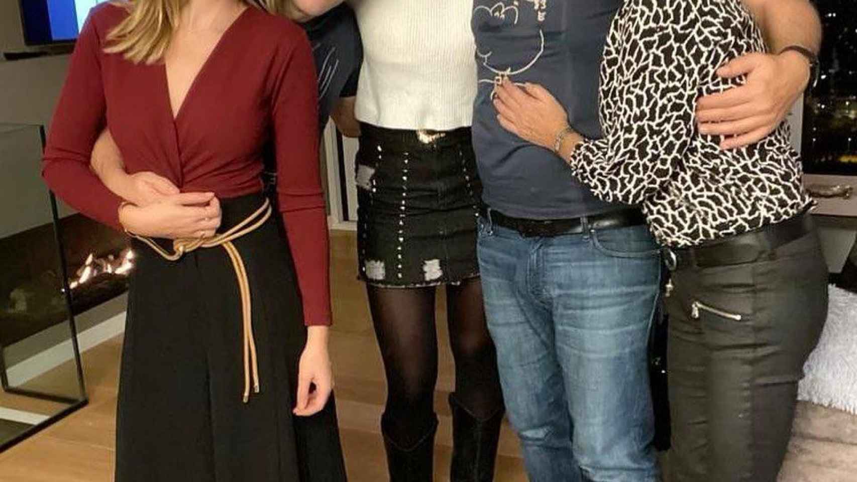 Miki Nadal con sus parejas / INSTAGRAM