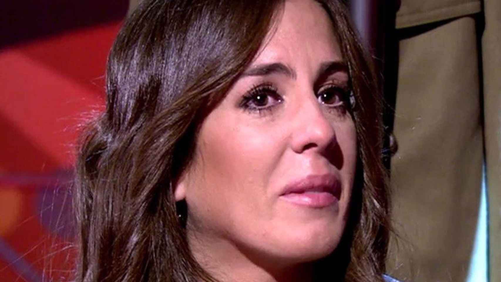 Anabel Pantoja llora en el plató de Telecinco / EP