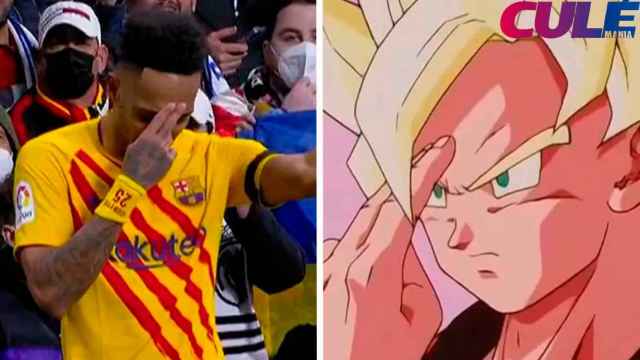 Aubameyang cumple una promesa al estilo Dragon Ball / REDES