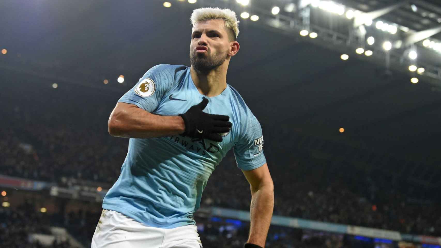 Agüero, celebrando un gol con el Manchester City | EFE