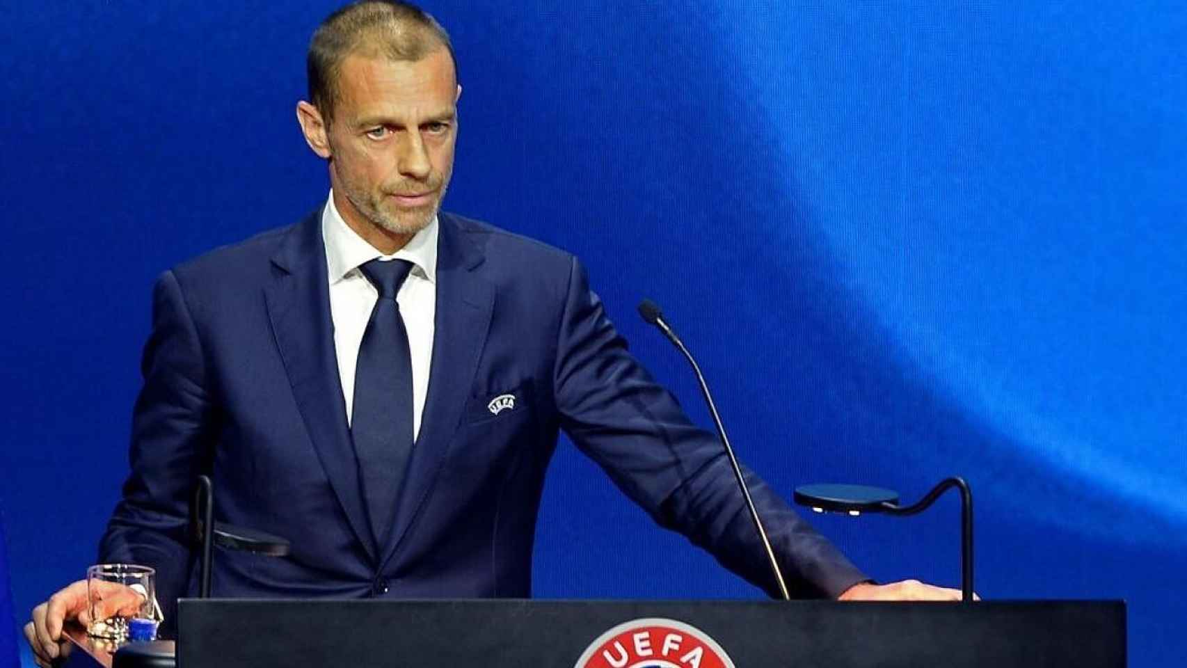 Aleksander Ceferin en un acto de la UEFA / EFE