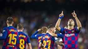 Los jugadores del Barça celebran un gol / REDES