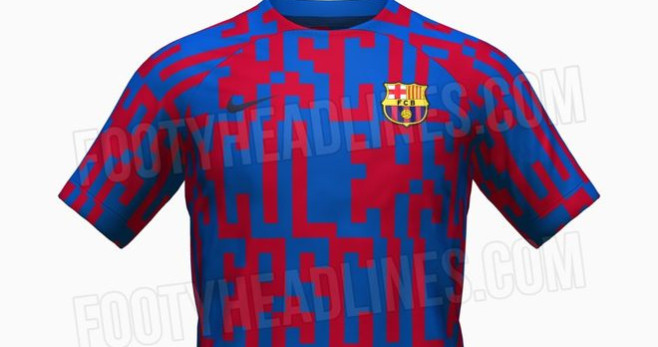 Camiseta pre-partido del Barça de la próxima temporada / REDEs