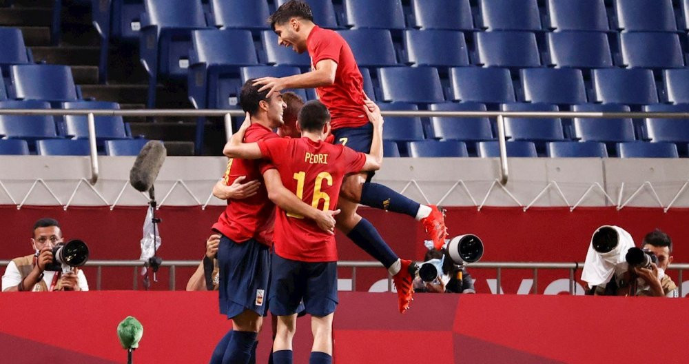 España celebra el gol ante Argentina en los JJOO de Tokio / EFE