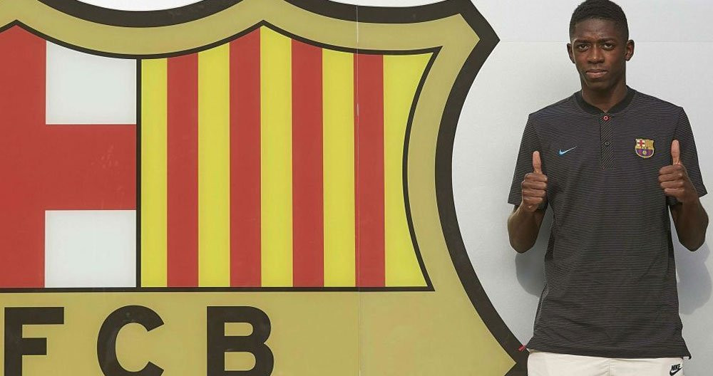 El Barça presenta a Ousmane Dembelé como fichaje estrella / FCB