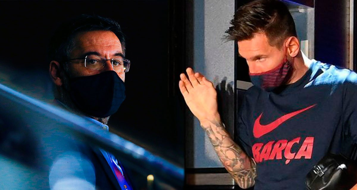 Bartomeu y Messi mantienen un pulso con mascarilla / CULEMANIA