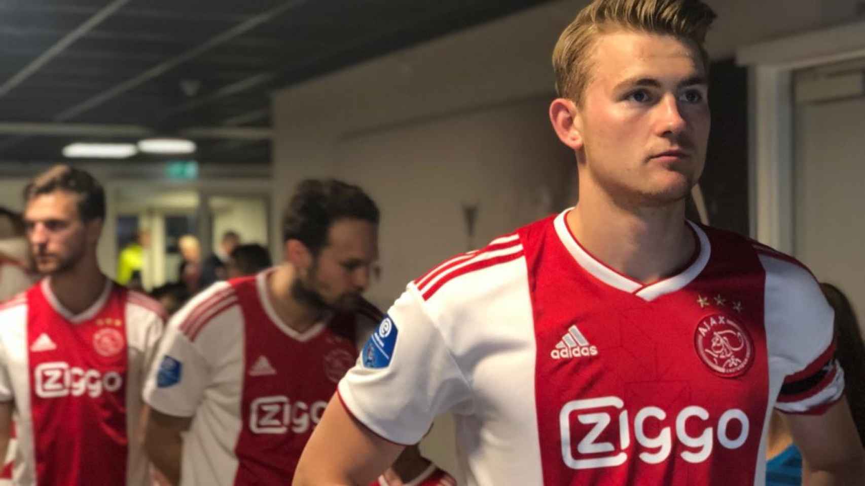 De Ligt ejerciendo de capitán en el Ajax de Ámsterdam / EFE