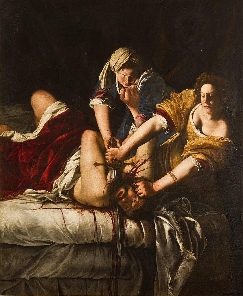 'Judit decapitando a Holofernes', por Artemisia Gentileschi