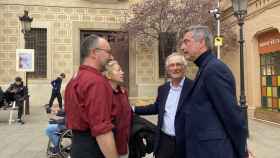El candidato de Junts a la Alcaldía de Barcelona, Xavier Trias, en una visita en el distrito de Sarrià-Sant Gervasi de Barcelona / EP