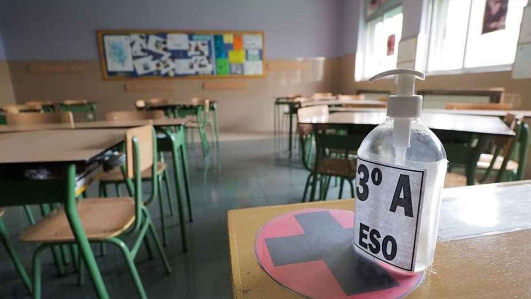 Clase de secundaria en Lleida sin profesores / EFE