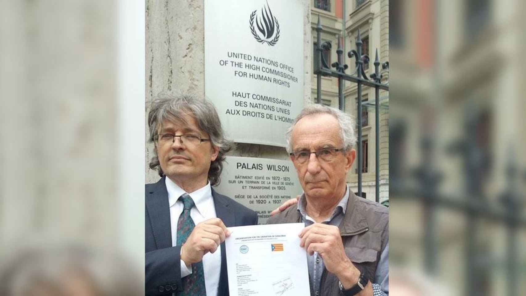 Representantes de la Organización de Liberación de Cataluña ante la ONU / OAC