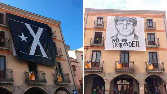 Mural de homenaje a Puigdemont / @gallifantes