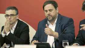 Josep Maria Jové (i) junto a Oriol Junqueras en una imagen de archivo