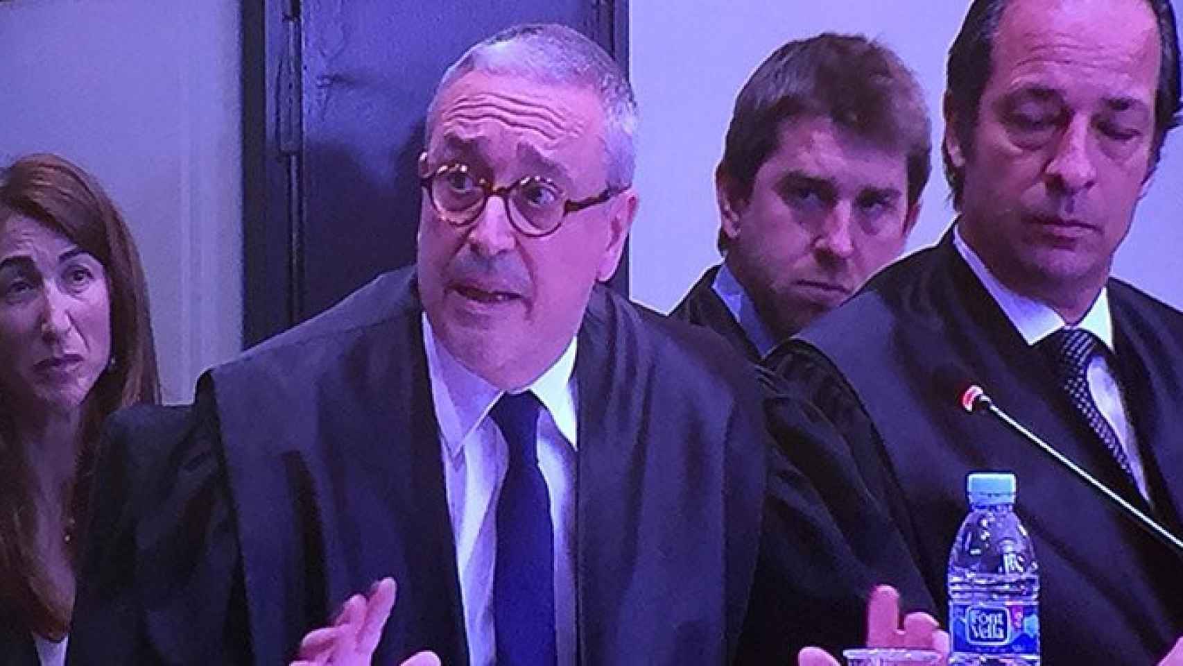 Xavier Melero, abogado de Artur Mas, durante su intervención en el juicio por el 9N / CG