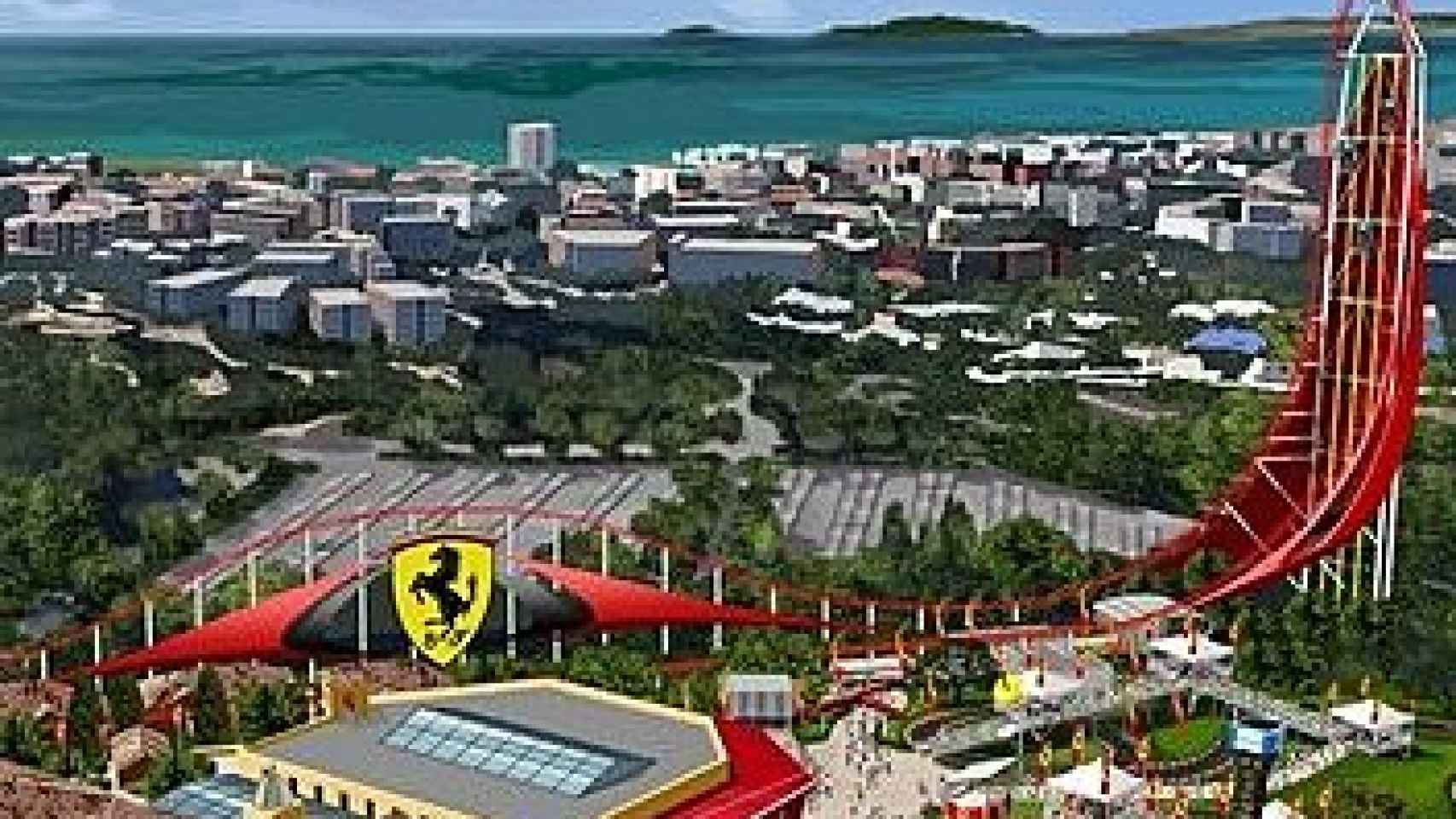 Imagen virtual del proyecto 'Ferrari Land'