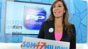 Sánchez-Camacho, presentando el lema del PP catalán Som 47 milions