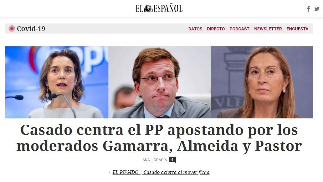 'El Español' dedica sus primeras planas al cese de Cayetana Álvarez de Toledo