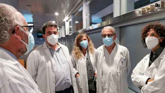 Ramon Cunillera, gerente del Hospital de Mataró, durante una visita oficial / TWITTER