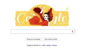 Captura del buscador de Google en el 93 aniversario del nacimiento de Lola Flores.