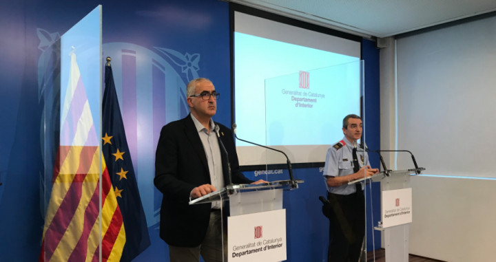Juli Gendrau, director del SCT, y el comisario de Mossos Joan Carles Molinero / INTERIOR