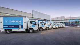 La flota de vehículos de reparto de Aquaservice / EUROPA PRESS