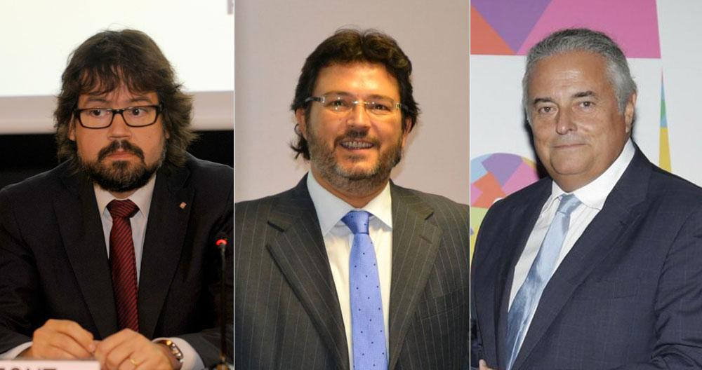 De izquierda a derecha, Ricard Font, Isidre Gavín y Enric Ticó / CG
