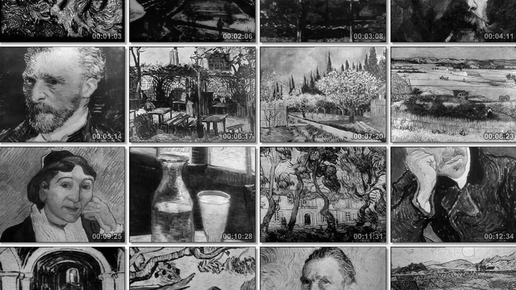 Fotogramas de 'Van Gogh' (1948) de Alain Resnais