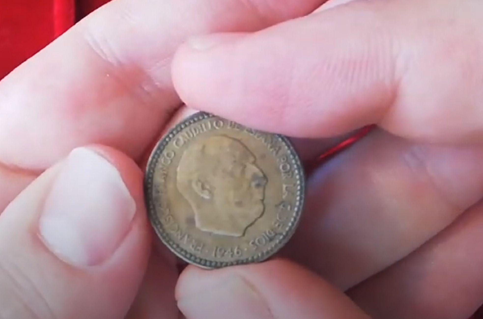 Una peseta de 1946 / YOUTUBE