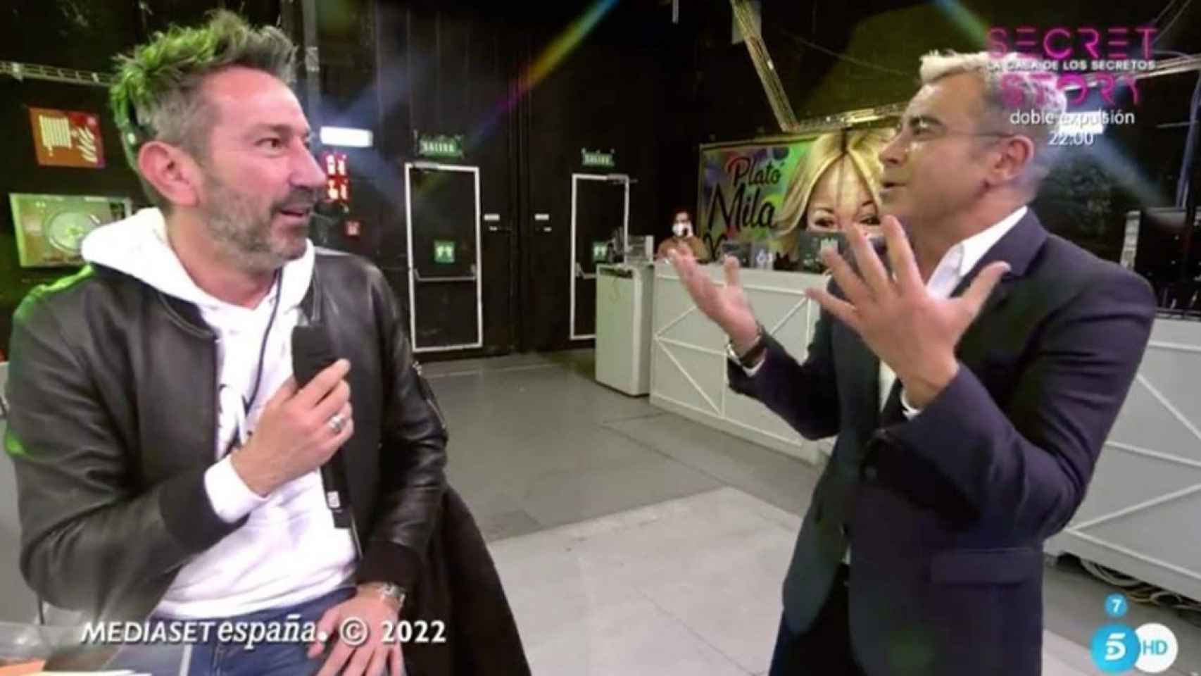 David Valldeperas y Jorge Javier Vázquez en 'Sálvame' / MEDIASET