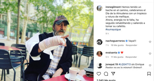 José Luis Gil se recupera de su accidente / INSTAGRAM