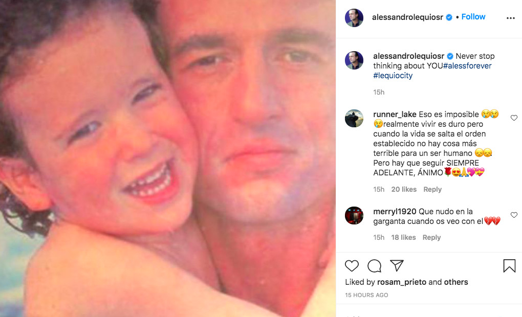 Alessandro Lequio recuerda a su hijo Aless en las redes sociales / INSTAGRAM