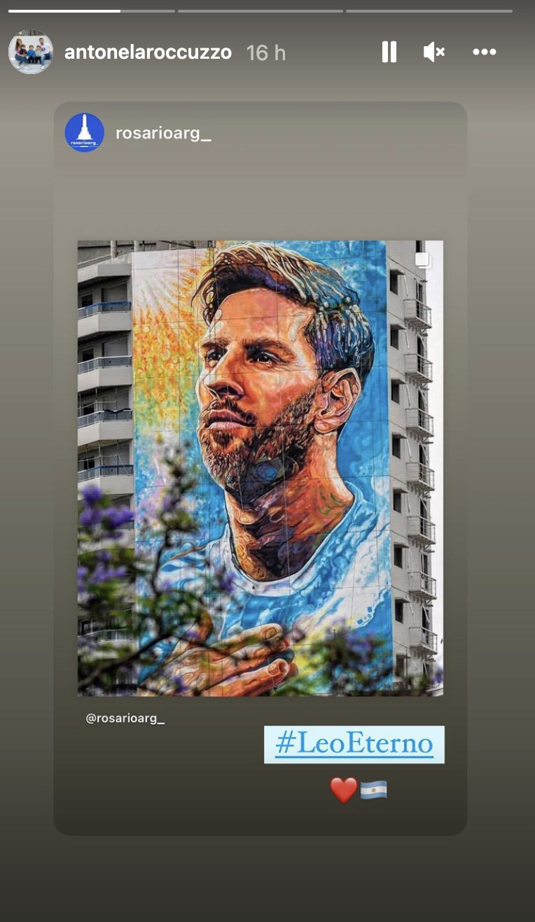 El mural de Leo Messi en Rosario