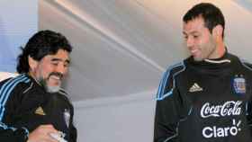 Maradona y Mascherano con la selección argentina / EFE