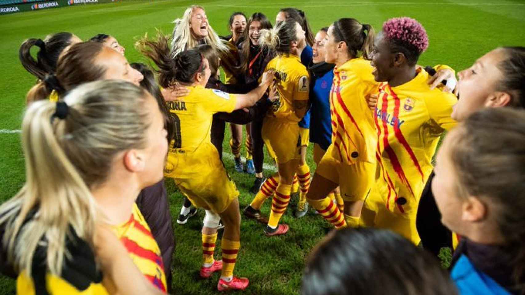 El Barça Femenino durante una celebración /FC BARCELONA