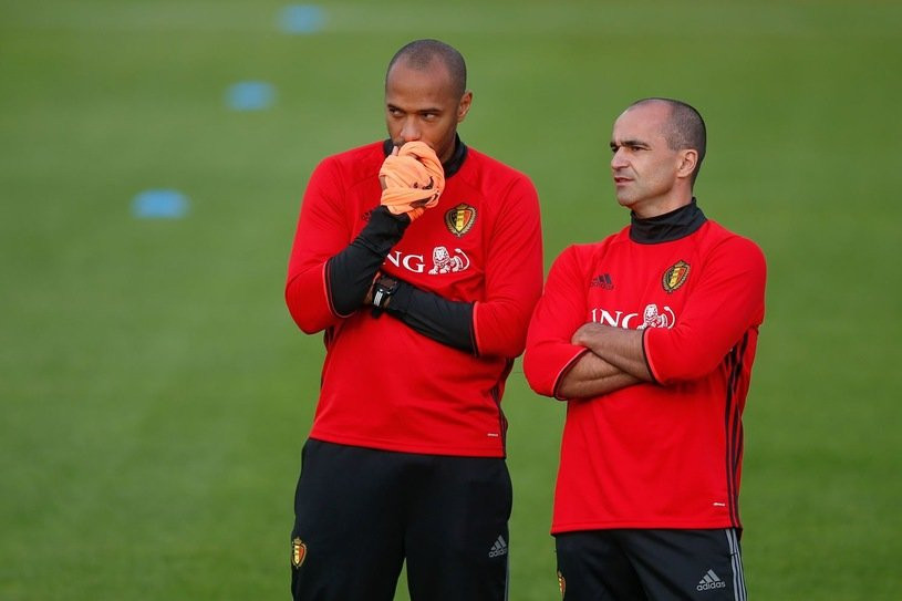 Robert Martinez, junto a Henry con la selección de Bélgica | REDES