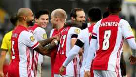 Los jugadores del Ajax, celebrando un triunfo en la Eredivisie 2021-22 / EFE