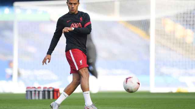 Thiago Alcántara con el Liverpool en su debut / EFE