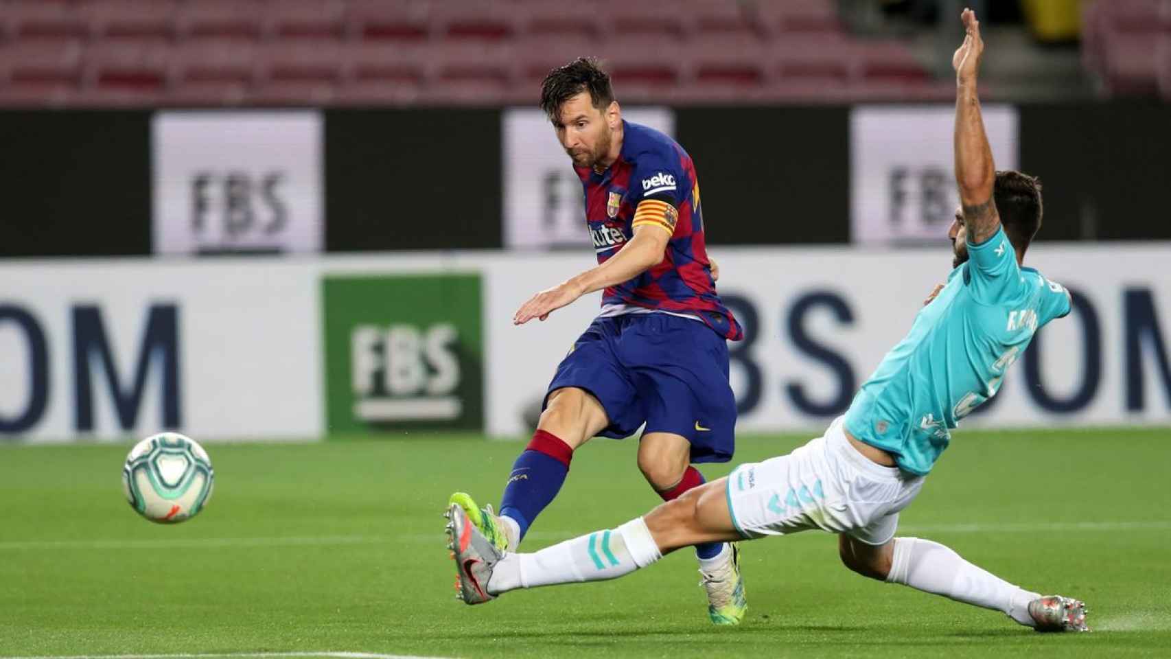 Leo Messi durante un partido con el Barça /FCB