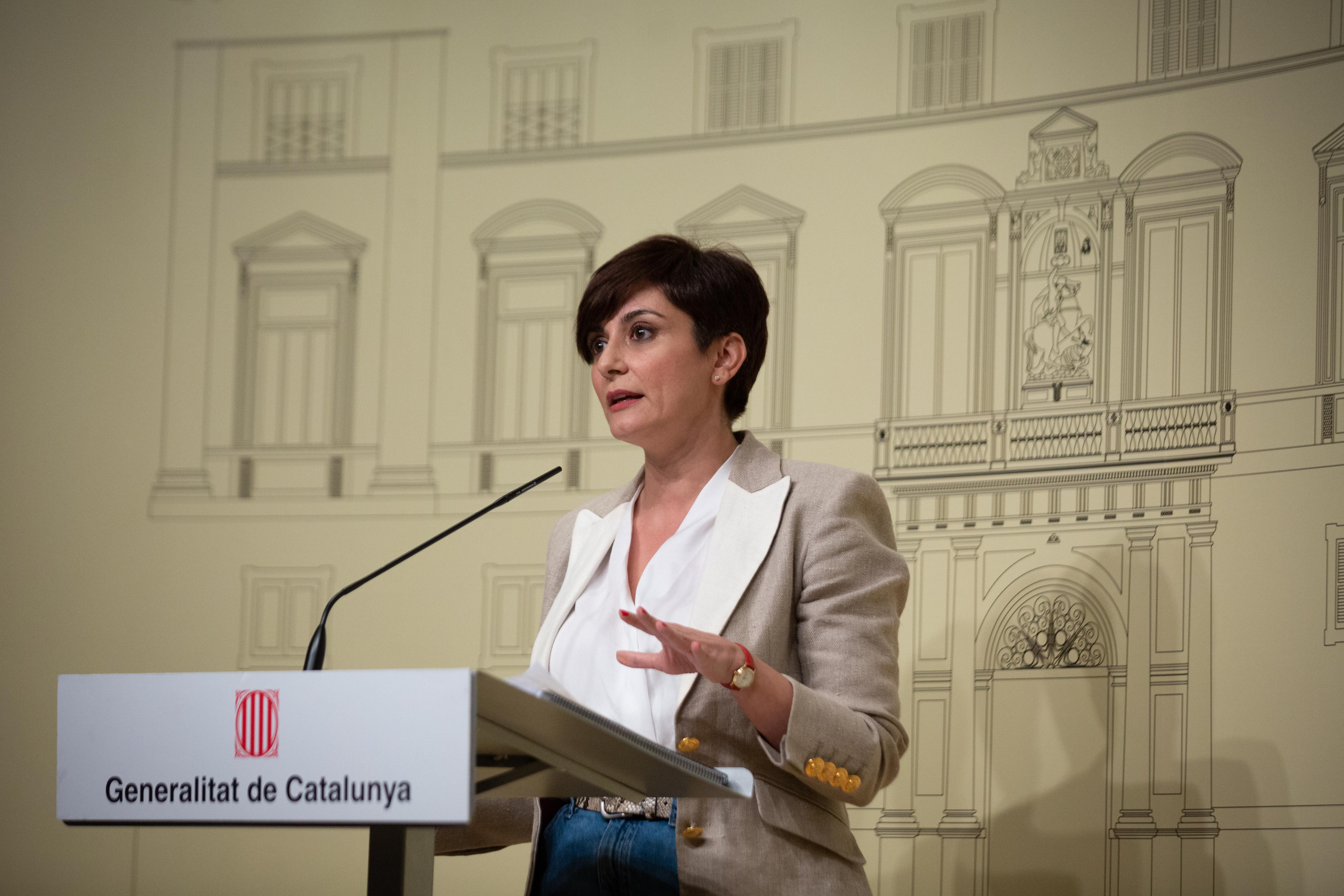 La ministra Portavoz y de Política Territorial del Gobierno, Isabel Rodríguez, en rueda de prensa / David Zorrakino - EUROPA PRESS