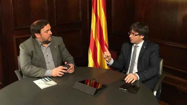 Oriol Junqueras (ERC) y Carles Puigdemont (JxCat), investigados por la propaganda internacional del 'procés' / EUROPA PRESS